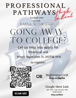 FAFSA Workshop, Learn how to apply for financial aid